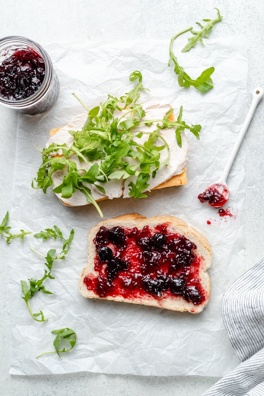 making a sandwich out of leftover thanksgiving turkey