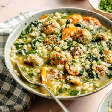 bowl of Italian wedding soup