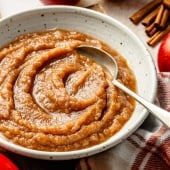 homemade applesauce in a bowl